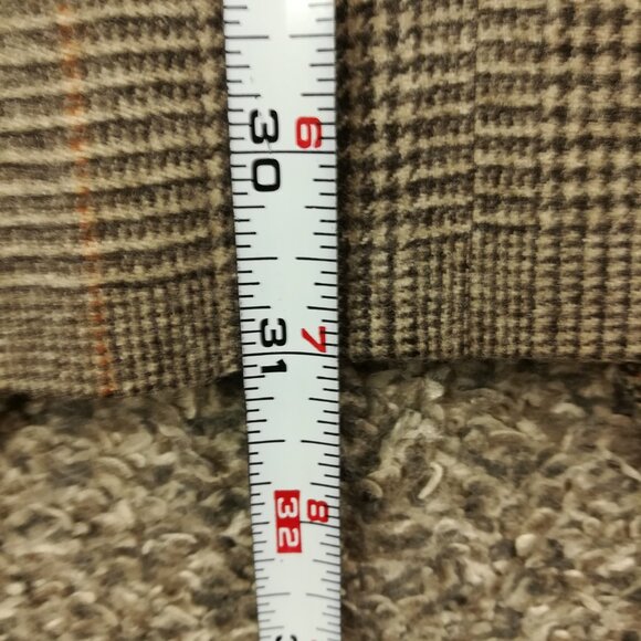 NWOT Alfred Dunhill Suit Wool Cashmere Glen Plaid Beige Brown 38R 30W Italy Made - Picture 12 of 14